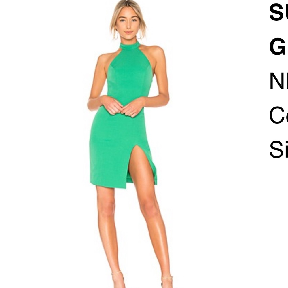 NBD Green Mini Dress